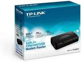 img 1 attached to TP-LINK TD-8817 ADSL2+ Modem with 1 RJ45 and 1 USB Port, Bridge Mode, NAT Router, Annex A Support, ADSL Splitter, High-Speed 24Mbps Downstream