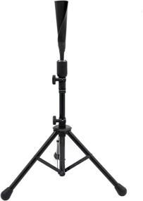 img 4 attached to Premium Tripod Baseball and Softball Batting Tee, Weighted Stand with Rubber Tee, Portable Training Tool for Hitting Practice and Travel