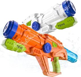 img 4 attached to 💦 TEMI Water Squirt Soaker Blaster: Unleash the Ultimate Water Fun!