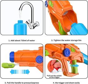 img 2 attached to 💦 TEMI Water Squirt Soaker Blaster: Unleash the Ultimate Water Fun!