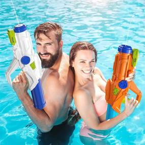 img 3 attached to 💦 TEMI Water Squirt Soaker Blaster: Unleash the Ultimate Water Fun!