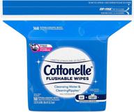 🧻 влажные салфетки cottonelle смываются вместе с водой - 1 запасной пакет | идеальны для гигиены | 168 смываемых салфеток логотип