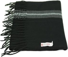 img 1 attached to 🧣 Warm Up in Style: Alpine Swiss Winter Scarves for Men – Unisex Accessories