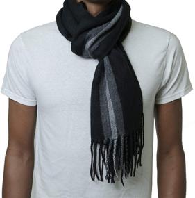 img 3 attached to 🧣 Warm Up in Style: Alpine Swiss Winter Scarves for Men – Unisex Accessories