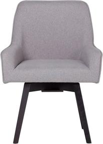 img 2 attached to 🪑 Heather Gray Studio Designs Home 70147 Spire Swivel Task Chair - 25.5" W x 24" D x 35.5" H