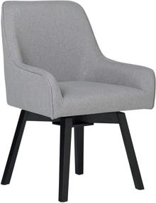 img 4 attached to 🪑 Heather Gray Studio Designs Home 70147 Spire Swivel Task Chair - 25.5" W x 24" D x 35.5" H