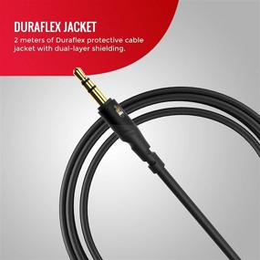 img 1 attached to Monster Essentials Mini-to-Mini Audio Interconnect Cable - Premium 2M 3.5mm Male-to-Male AUX Cord with Durable Duraflex Jacket