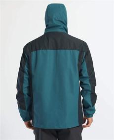 img 2 attached to 🧥 MAGCOMSEN Men's Hooded Windproof Rain Jacket - 5 Pockets for Outdoor Activities