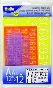 img 4 attached to 🖋️ Enhance Your Lettering with the Helix Standard Font Lettering Guide 4 Piece Set (08401)