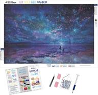 💎 diamond painting kit for adults - 'soulmates' - xl 60x40cm full canvas square diamonds by paint with diamonds (includes free premium diamond pen) logo