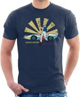 🏎️ vintage speed racer japanese t-shirt: classic men's clothing, tanks & tees logo