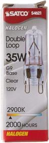 img 3 attached to 💡 Satco S4621 35W 400 Lumens T4 Halogen G9 Double Loop Base Clear Bulb - Dimmable & 120V