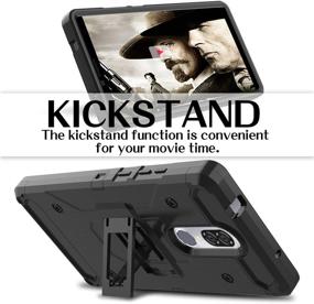 img 2 attached to Leptech Coolpad Legacy Case: Full Body Heavy Duty Armor Protective Phone Cover - Kickstand Series (Black)