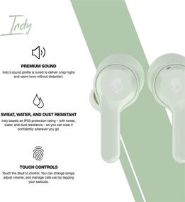 img 2 attached to 🎧 Беспроводные наушники Skullcandy Indy True Wireless внутриканальные наушники - Мята: Раскройте свободу своей музыки