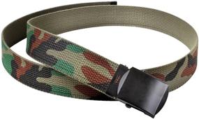 img 1 attached to Rothco Reversible Woodland Olive Inches Men's Accessories