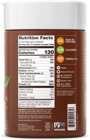 img 2 attached to 🌱 OLLY Plant-Powered Protein Powder - 18g Plant Protein, Vegan, Gluten-Free, Non-GMO, Chocolate - 12 Day Supply - 14.8 oz