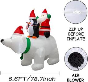 img 1 attached to Christmas Inflatables Outdoor Decorations Inflatable Seasonal Decor in Outdoor Holiday Decor