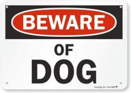 🐾 occupational health & safety products: enhanced beware-of-dog sign logo