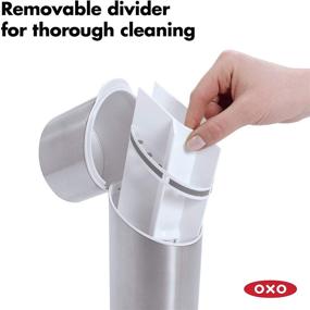 img 2 attached to OXO Good Grips Stainless Steel Toothbrush Holder 9.75 Inch