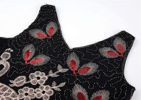 img 2 attached to 🦚 Exquisite Vintage Peacock Sequined Fringed Dresses by BABEYOND - Women's Clothing