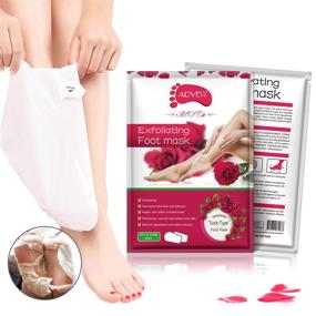 img 3 attached to 🌹 3 Pack Rose Foot Peel Masks - Exfoliating Foot Masks for Baby Feet, Remove Dead Skin and Calluses, Repair Rough Heels in 1-2 Weeks - Great Gift for Men and Women (Lavender Scent)