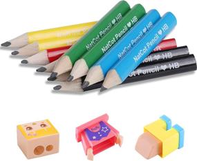img 4 attached to 🖍️ NatCot Triangular Fat Pencil: Ideal Writing Tool for Kids Aged 2-8 Years
