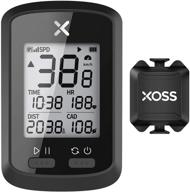 xoss g+ gps bike computer ant+ with smart cadence sensor and bluetooth connectivity - wireless bicycle speedometer odometer, waterproof mtb tracker for all bikes (includes xoss heart rate monitor support) logo