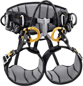 img 4 attached to PETZL Sequoia Harness Black Yellow Outdoor Recreation