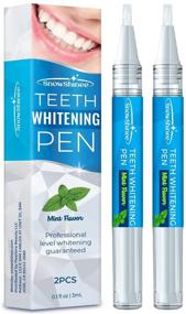 img 4 attached to 🦷 Teeth Whitening Pen - Teeth Stain Remover to Whiten Teeth - Effective, Painless Whitening with No Sensitivity - Easy to Use, Natural Mint Flavor - 2Pcs, 0.1Fl oz