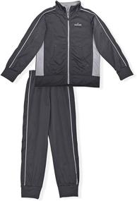 img 4 attached to Spalding Boys Tricot Piece Sweatsuit