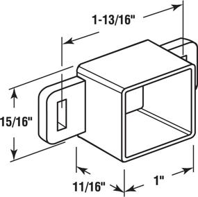 img 1 attached to 🔧 Slide-Co 221374 White Nylon Drawer Track Back Plate for Smooth Sliding