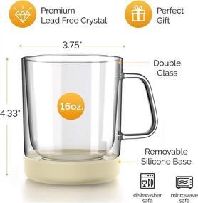 img 3 attached to ☕ Ultimate Double Insulated Large Glass Coffee: Unparalleled Aroma & Temperature Retention