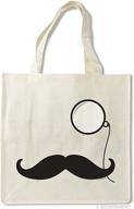 🎩 stylish bag with mustache and monocle accoutrements logo