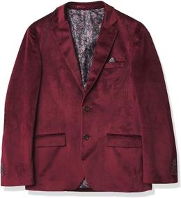 img 4 attached to Stylish and Sophisticated: Isaac Mizrahi Velvet Blazer Black Boys' Clothing for Suits & Sport Coats