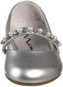 img 3 attached to Stylish Silver Nataly Ballet Shoes for Little Girls' School Uniforms