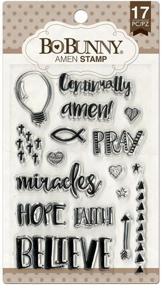 img 1 attached to Bo Bunny Amen Stamps Multicolor