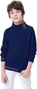img 4 attached to 🧣 BASADINA Boys Thickened Turtleneck Sweater: Warm and Stylish Boys' Clothing at Sweaters Unlimited
