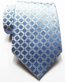 img 1 attached to 👔 Modern Necktie for Men: Secdtie Spring Gingham Accessories - Ties, Cummerbunds & Pocket Squares