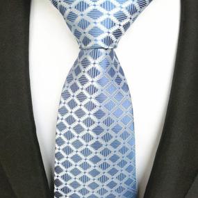 img 3 attached to 👔 Modern Necktie for Men: Secdtie Spring Gingham Accessories - Ties, Cummerbunds & Pocket Squares