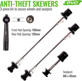 img 2 attached to Secure Your Bike with the evo Quick Release Skewer Set: Anti-Theft 3 Piece Locking Skewers