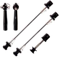 secure your bike with the evo quick release skewer set: anti-theft 3 piece locking skewers logo