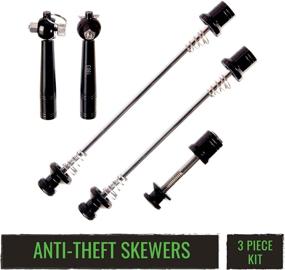 img 3 attached to Secure Your Bike with the evo Quick Release Skewer Set: Anti-Theft 3 Piece Locking Skewers