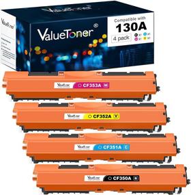 img 4 attached to 🖨️ Valuetoner Remanufactured Toner Cartridge Replacement 4-Pack for HP 130A - CF350A CF351A CF352A CF353A - Pro Color MFP M177fw M176n Printer - 1 Black, 1 Cyan, 1 Magenta, 1 Yellow