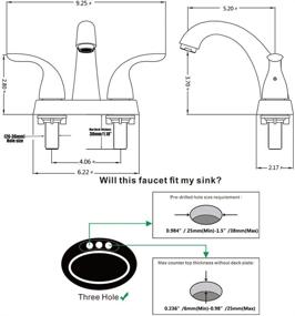 img 3 attached to 🚽 Phiestina BF008 5 BN: Стильная щетка для ванной комнаты из матовой нержавеющей стали для современного декора.