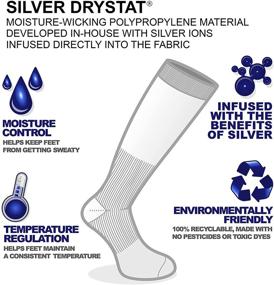 img 1 attached to 🧦 Enhance Travel Comfort with Travelsox Silver Drystat Graduated Compression Socks