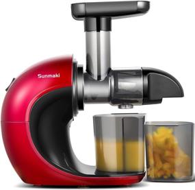 img 4 attached to 🍏 Sunamki Slow Juicer: Quiet Motor, Reverse Function, High Juice Yield – Ideal for Vegetables and Fruits