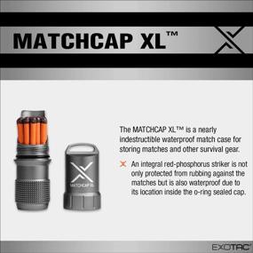 img 3 attached to 🔥 EXOTAC MATCHCAP XL: The Ultimate Waterproof Camping Match Kit Holder with Integrated Striker