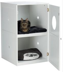 img 1 attached to 🐱 TRIXIE 2-Story Litter Box Enclosure and Cat Home: Stylish Furniture for Your Pet