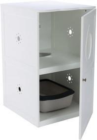 img 3 attached to 🐱 TRIXIE 2-Story Litter Box Enclosure and Cat Home: Stylish Furniture for Your Pet