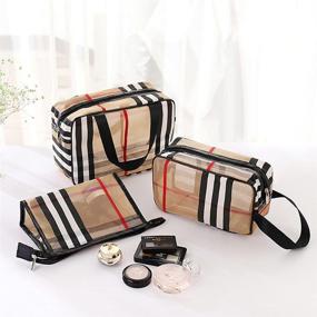 img 3 attached to Transparent Waterproof Toiletry Bag Makeup Pouch Organizer